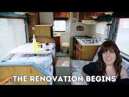 Removing the Moldy Bed! Renovation Begins | Toyota Winnebago Warrior