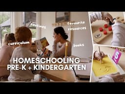 How I Homeschool Preschool + Kinder! | Supplies, Curriculum, Routines