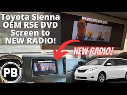 2011 - 2014 Toyota Sienna DVD Screen Retain to New Radio | RSE DVD Retention