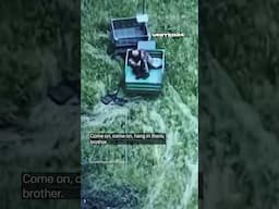Ukrainian Soldiers Evacuate Their Comrades Using Ground Robots #warinukraine
