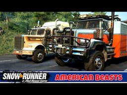 SNOWRUNNER IS HERE |  Freightliner & Western Star Dual Pack DLC | Big Beautiful Beatsly Trucks