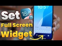 iOS 18.4 - Set Full Size Widget on Lock Screen on iPhone | How to Add Full Screen Widget in iPhone?