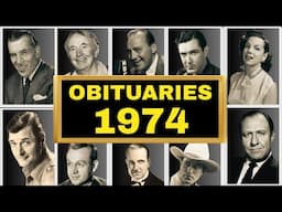 Famous HOLLYWOOD Stars Who DIED in 1974 (AUG-DEC)