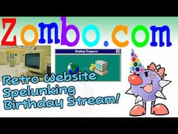 🔴TheZeldaZone Birthday Stream! 90s Retro Website Spelunking #4