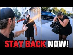 Man FIGHTS BACK Against WOKE Guy Dressed as a Woman!