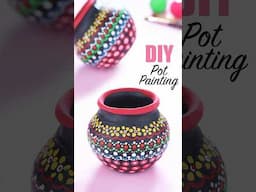 Quick tutorial on how to make paint a pot #potpainting #potdecorationideas #diy