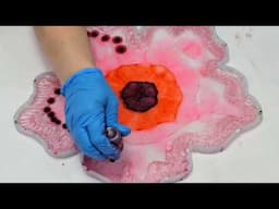 Pink Flower Resin Bloom Bowl