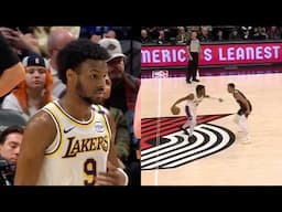 Bronny James First NBA START In Last Season Game!!! Contributing 20+ POINTS 🔥 l Lakers vs Blazers