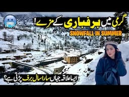 🌨️ Summer Snowfall in Broghil Valley 😍 | Nature’s Surprise! 🏔️❄️| Discover Pakistan