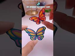 DIY spinning butterfly card 😍✨#shorts #art #diy #muktaartandcraft #youtubeshortsfeeds