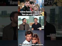 #AndrewRannells and #NickKroll on #Grease2 during their #IDontUnderstandYou interview!