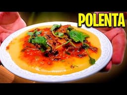 Polenta com Carne Desfiada e Agrião #receitas #fyp #comida
