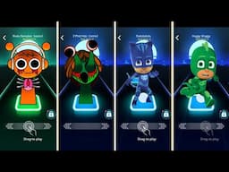 Sprunki Eater 🆚 Green Sprunki 🆚 Catboy Coffin Dance Cover Tiles Hop Edm Rush