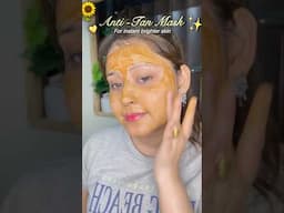 Say Bye to Summer Tan with This Aunty Face Pack! 💁‍♀️✨ #TanRemoval #SummerSkincare #diyfacepack