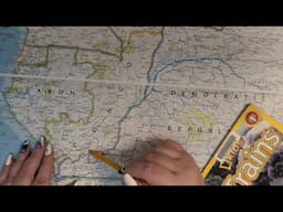 ASMR ~ Bouenza, Congo History & Geography ~ Soft Spoken Map Tracing, Whispered Train Facts