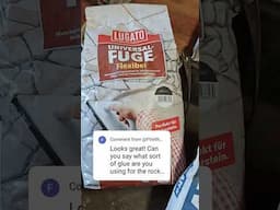 Glue used for the artificial bonsai landscape rock