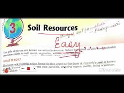 ICSE class 10 Geography chapter 3 Soil Resources