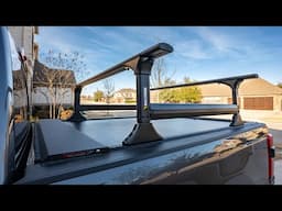 F250 Rooftop tent setup // Roll n Lock Tonneau Cover with ELEVATE HD Rack System Install
