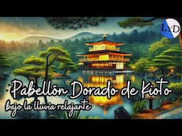 Música Relajante Japonesa bajo la lluvia en el Pabellón Dorado de Kyoto 👘  Meditación y Relax 🧘
