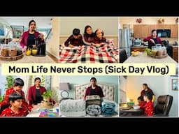 How I am Managing Our Sick Days & NEVER ENDING HOUSEHOLD CHORES(2025) + Cleaning +Laundry+ Sanitize🏡