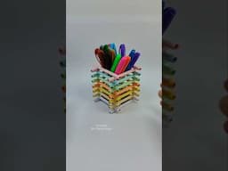Easy Pen Holder #diy #crafts #shorts
