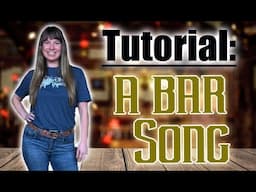 A Bar Song Line Dance Tutorial