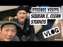 Steebee visits Squeak E. Clean Studios (VLOG)