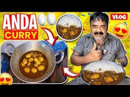 Sunday special Anda curry 🍛 🤤 || Humara Truck Aaj bhi load nahi ho ga 😔#vtravelvlogs