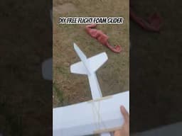 Free flight foam glider DIY #glider #diyairplane #diyplanes
