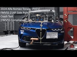2023-2025 Alfa Romeo Tonale / Dodge Hornet (PHEV) FMVSS 214P Side Pole Crash Test (FMVSS Compliance)