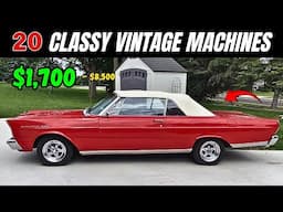 20 Classic Cars Within Reach – Priced $1,700 to $8 500