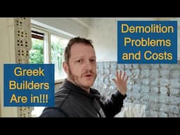 🇬🇷 Renovating our Home in Athens Greece. Greek Builders, Costs, Demolition and Challenges. Video 3