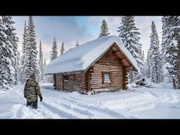 I'm Living OFFGRID in a Snowy Forest Wonderland