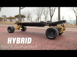 #267 Hybrid mini electric skateboard - Linnpower + OMW + MAD wheelz