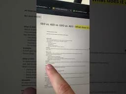 SEO vs AIO vs GEO vs AEO