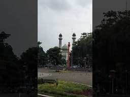 Listening to the Lunch Prayer at Alun Alun in Malang, East Java🇮🇩 #lunchprayer #alunalun #malang