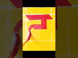Hindi Alphabet Brush Lettering – द #shorts #brushlettering #hindialphabet # #nbartworks