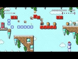 雪原のスビ ー ドラン[SNOW SPEED RUN] by ge[ジーイー] 🍄Super Mario Maker 2 ✹Switch✹ No Commentary #djg
