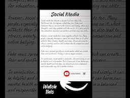 Essay on Social Media #essay #shorts #socialmedia #trending #viral