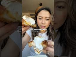 trying iconic danish pastries in copenhagen 🥐🍞❤️ #foodreview #danish #copenhagen