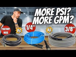 PRESSURE WASHER HOSE COMPARISON - DOES SIZE EFFECT PERFORMANCE?