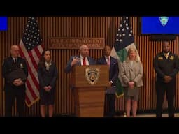 PC Jessica S. Tisch joins Mayor Adams to discuss security preparations for the Israel Day Parade