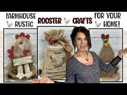 Rustic Farmhouse DIY Craft Ideas Featuring 🐓 Roosters! | Creative Home Decor With 🐓 Roosters!