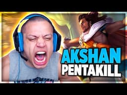 TYLER1 FIRST TIME AKSHAN? PENTAKILL! - LoL Daily Moments #707