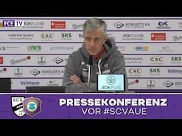 Die Pressekonferenz vor dem Auswärtsspiel beim SC Verl