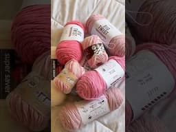 joann’s pink yarn haul 🌸 #crochet #crochetaesthetic #pink #crochetprojects