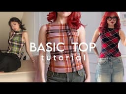 tutorial top básico con estampado