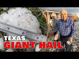 Giant Hail Bombards Dimmitt in West Texas - 23 April, 2025