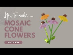 Easy DIY Cone Flowers with Stained Glass – Beginner-Friendly