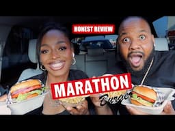 NIPSEY HUSSLE MARATHON BURGER IS IT WORTH THE HYPE? | HONEST REVIEW MUKBANG